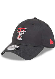 New Era Texas Tech Red Raiders Mens Black Tonal Camo 39THIRTY Flex Hat