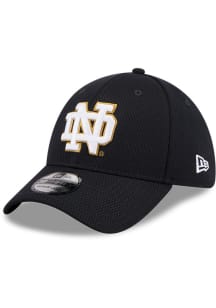 New Era Notre Dame Fighting Irish Mens Navy Blue Evergreen Dashmark Mesh 39THIRTY Flex Hat