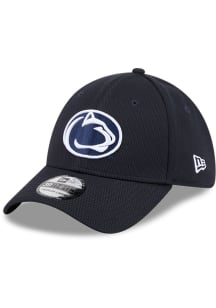 New Era Penn State Nittany Lions Mens Navy Blue Evergreen Dashmark Mesh 39THIRTY Flex Hat