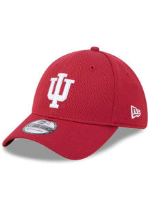New Era Indiana Hoosiers Mens Cardinal Evergreen Dashmark Mesh 39THIRTY Flex Hat