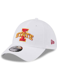New Era Iowa State Cyclones Mens White Evergreen 39THIRTY Flex Hat
