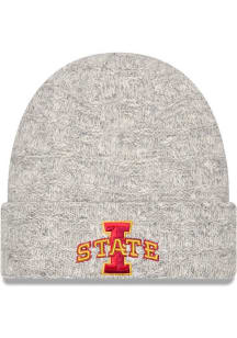 New Era Iowa State Cyclones Grey Metallic Cuff Womens Knit Hat