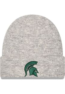 New Era Michigan State Spartans Grey Metallic Cuff Womens Knit Hat