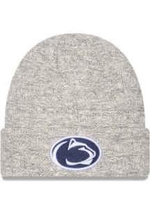 New Era Penn State Nittany Lions Grey Metallic Cuff Womens Knit Hat