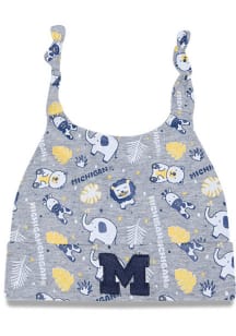 New Era Michigan Wolverines Animal Baby Beanie Baby Knit Hat - Grey