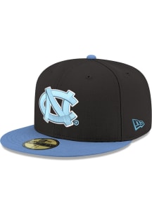 New Era North Carolina Tar Heels Mens Black 2T 59FIFTY Fitted Hat