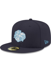 New Era North Carolina Tar Heels Mens Navy Blue 59FIFTY Fitted Hat