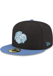 New Era North Carolina Tar Heels Mens Black 2T 59FIFTY Fitted Hat