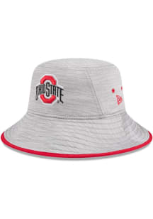 New Era Ohio State Buckeyes Grey Heathered Mens Bucket Hat