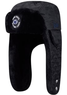 New Era Penn State Nittany Lions Black Quilted Trapper Mens Knit Hat
