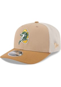 New Era Green Bay Packers 2T 9SEVENTY Trucker Adjustable Hat - Tan