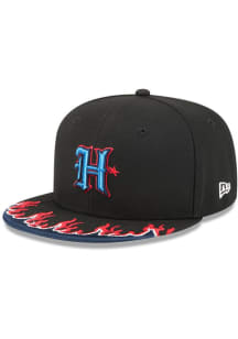 New Era Houston Texans Black Flame 9FIFTY Youth Adjustable Hat