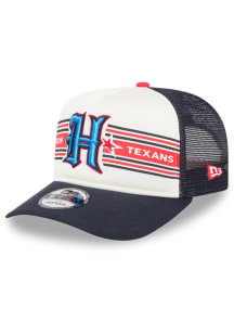 New Era Houston Texans Banner A-Frame 9FIFTY Adjustable Hat - White