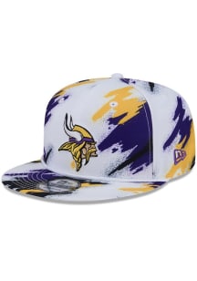 New Era Minnesota Vikings White Paint 9FIFTY Mens Snapback Hat