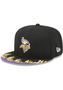 New Era Minnesota Vikings Black Flame 9FIFTY Youth Adjustable Hat