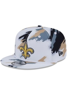 New Era New Orleans Saints White Paint 9FIFTY Mens Snapback Hat