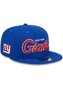 New Era New York Giants Blue Evergreen Script 9FIFTY Mens Snapback Hat