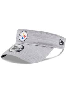 New Era Pittsburgh Steelers Mens Grey Heathered Adjustable Visor