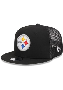 New Era Pittsburgh Steelers Black Evergreen JR 9FIFTY Trucker Youth Snapback Hat