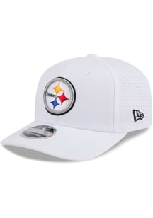 New Era Pittsburgh Steelers Evergreen Perform 9SEVENTY Stretch Snap Adjustable Hat - White