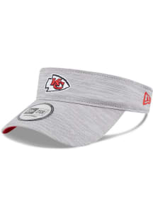 New Era Kansas City Chiefs Mens Grey Heathered Adjustable Visor