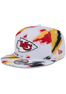 New Era Kansas City Chiefs White Paint 9FIFTY Mens Snapback Hat