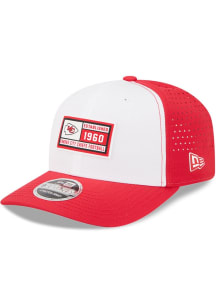 New Era Kansas City Chiefs Est Patch Stretch Snap 9SEVENTY Adjustable Hat - White