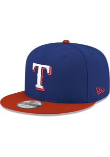 New Era Texas Rangers Blue 2T 9FIFTY Mens Snapback Hat