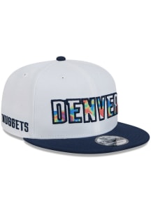 New Era Denver Nuggets White 2024 NBA City Edition 9FIFTY Mens Snapback Hat
