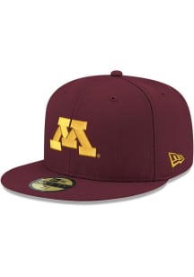 New Era Minnesota Golden Gophers Mens Maroon Basic 59FIFTY Fitted Hat