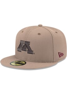 New Era Minnesota Golden Gophers Mens Tan Basic 59FIFTY Fitted Hat