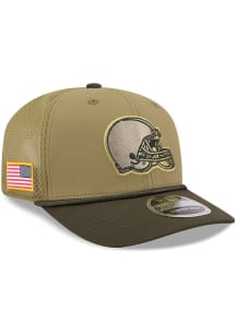 New Era Cleveland Browns 2025 Salute To Service Stretch 9SEVENTY Trucker Adjustable Hat - Green