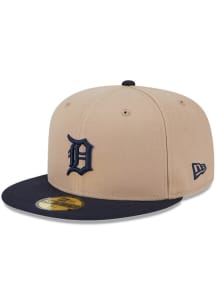 New Era Detroit Tigers Mens Brown Evergreen 59FIFTY Fitted Hat
