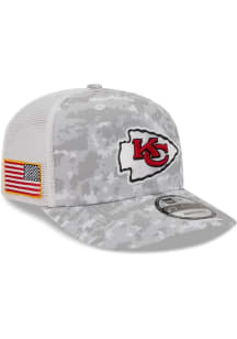 New Era Kansas City Chiefs 2025 Salute to Service Camo Fan Pack 9SEVENTY Trucker Adjustable Hat -..