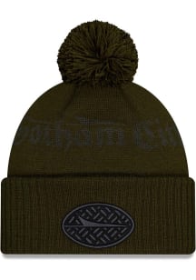 New Era New York Jets Green 2025 NFL Rivalry JR Cuff Youth Knit Hat