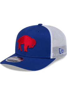 New Era Buffalo Bills Stretch Snap Cotton Trucker 9SEVENTY Adjustable Hat - Royal Blue