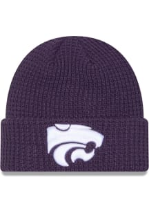New Era K-State Wildcats Jr Waffle Cuff Baby Knit Hat - Purple