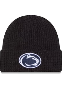 New Era Penn State Nittany Lions Jr Waffle Cuff Baby Knit Hat - Navy Blue