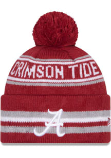 New Era Alabama Crimson Tide Maroon Classic Cuff Pom Mens Knit Hat