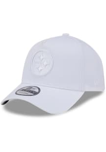 New Era Pittsburgh Steelers 9FORTY A-Frame Adjustable Hat - White