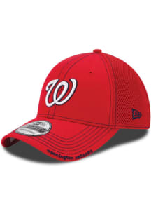 New Era Washington Nationals Mens Red Team Neo 39 THIRTY Flex Hat