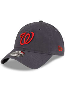 New Era Washington Nationals Core Classic 9TWENTY Adjustable Hat - Graphite