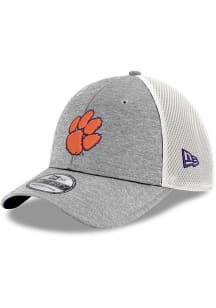 New Era Clemson Tigers Mens Grey Shadow Tech Neo 39THIRTY Flex Hat