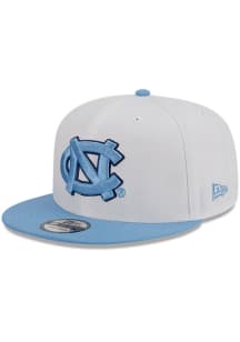 New Era North Carolina Tar Heels White 9FIFTY Mens Snapback Hat