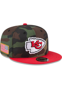 New Era Kansas City Chiefs Green 2025 Salute to Service Camo Fan Pack 9FIFTY Mens Snapback Hat