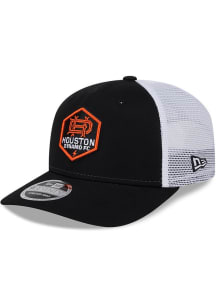 New Era Houston Dynamo 9SEVENTY Stretch Snap Cotton Trucker Adjustable Hat - Black