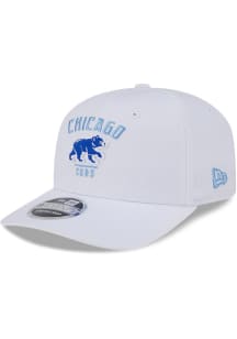 New Era Chicago Cubs Cotton Team Stretch 9SEVENTY Adjustable Hat - White