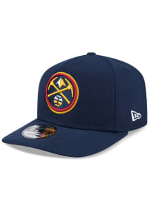 New Era Denver Nuggets 9FIFTY A-Frame Adjustable Hat - Navy Blue