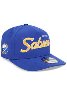 New Era Buffalo Sabres Blue 9FIFTY A-Frame Poly Script Mens Snapback Hat
