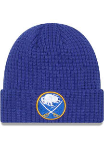 New Era Buffalo Sabres Blue Waffle Cuff Mens Knit Hat